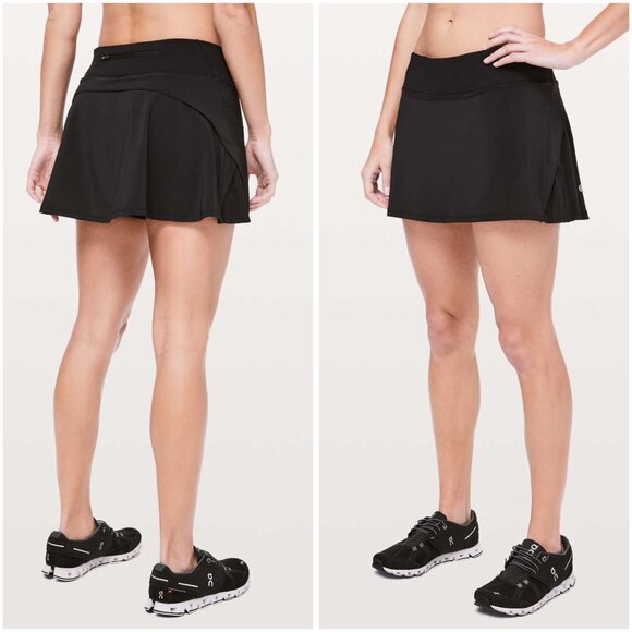 Lululemon Play Off The Pleats Skirt Tennis Pickleball Golf in Black Size 2 - Picture 3 of 9
